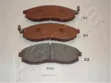 50-05-582 ASHIKA Комплект тормозных колодок, дисковый тормоз 50-05-582 ASHIKA Комплект тормозных колодок, дисковый тормоз