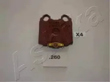 51-02-260 ASHIKA Комплект тормозных колодок, дисковый тормоз 51-02-260 ASHIKA Комплект тормозных колодок, дисковый тормоз