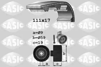 1756061 SASIC Комплект ремня ГРМ 1756061 SASIC Комплект ремня ГРМ