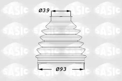 1900015 SASIC Комплект пылника, приводной вал 1900015 SASIC Комплект пылника, приводной вал