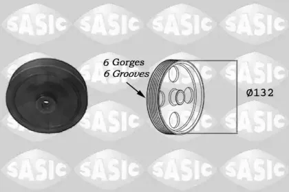 2154003 SASIC Ременный шкив, коленчатый вал 2154003 SASIC Ременный шкив, коленчатый вал