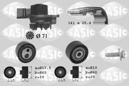 3900011 SASIC Водяной насос + комплект зубчатого ремня 3900011 SASIC Водяной насос + комплект зубчатого ремня