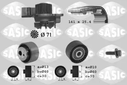 3900012 SASIC Водяной насос + комплект зубчатого ремня 3900012 SASIC Водяной насос + комплект зубчатого ремня