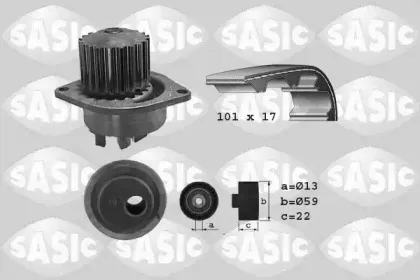 3900019 SASIC Водяной насос + комплект зубчатого ремня 3900019 SASIC Водяной насос + комплект зубчатого ремня