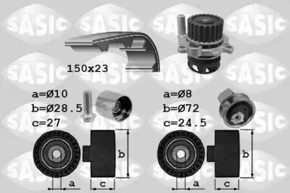 3906063 SASIC Водяной насос + комплект зубчатого ремня 3906063 SASIC Водяной насос + комплект зубчатого ремня