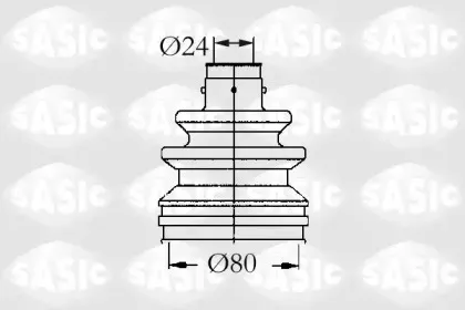 4003448 SASIC Комплект пылника, приводной вал 4003448 SASIC Комплект пылника, приводной вал