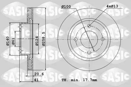 4004268J SASIC Тормозной диск 4004268J SASIC Тормозной диск