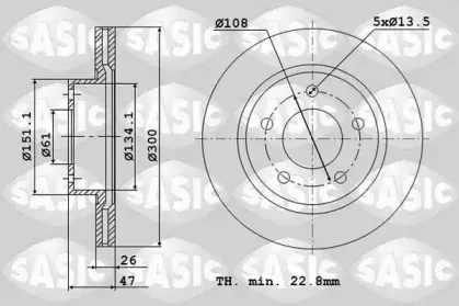4004299J SASIC Тормозной диск 4004299J SASIC Тормозной диск