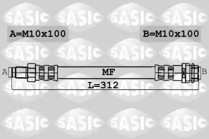 6606034 SASIC Тормозной шланг 6606034 SASIC Тормозной шланг