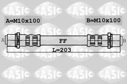 6606060 SASIC Тормозной шланг 6606060 SASIC Тормозной шланг
