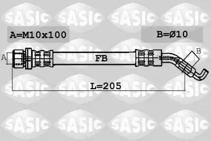 6606138 SASIC Тормозной шланг 6606138 SASIC Тормозной шланг