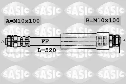 6606144 SASIC Тормозной шланг 6606144 SASIC Тормозной шланг