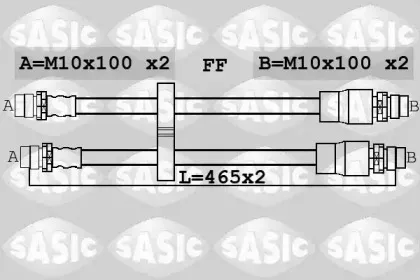 6606249 SASIC Тормозной шланг 6606249 SASIC Тормозной шланг