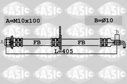 6606260 SASIC Тормозной шланг 6606260 SASIC Тормозной шланг