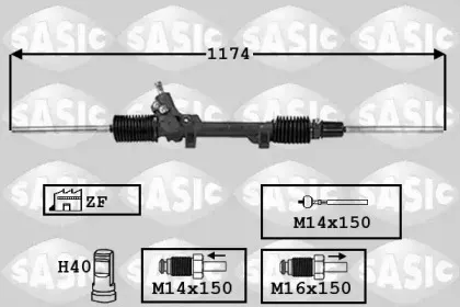 7006021 SASIC Рулевой механизм 7006021 SASIC Рулевой механизм