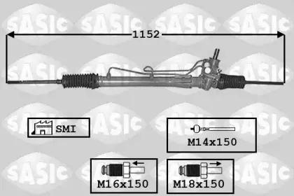 7006132 SASIC Рулевой механизм 7006132 SASIC Рулевой механизм