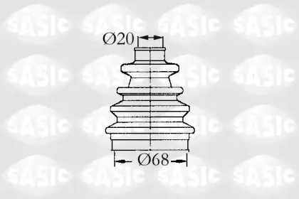 9004635 SASIC Комплект пылника, приводной вал 9004635 SASIC Комплект пылника, приводной вал