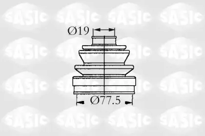 9004642 SASIC Комплект пылника, приводной вал 9004642 SASIC Комплект пылника, приводной вал