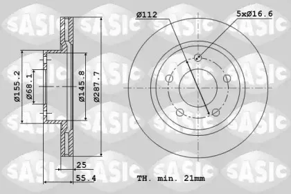 9004881J SASIC Тормозной диск 9004881J SASIC Тормозной диск