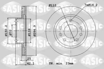 9004888J SASIC Тормозной диск 9004888J SASIC Тормозной диск