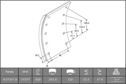 1737718000015178 BERAL Комплект тормозных башмаков, барабанные тормоза 1737718000015178 BERAL Комплект тормозных башмаков, барабанные тормоза