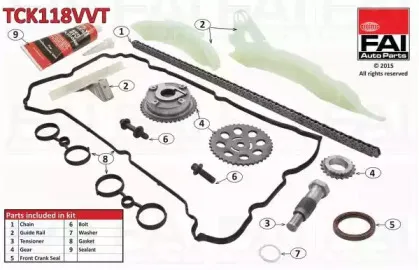 TCK118VVT FAI AutoParts Комплект цели привода распредвала TCK118VVT FAI AutoParts Комплект цели привода распредвала