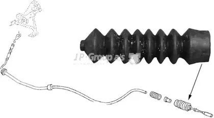 8170550300 JP GROUP Тросик заслонки отопителя 8170550300 JP GROUP Тросик заслонки отопителя