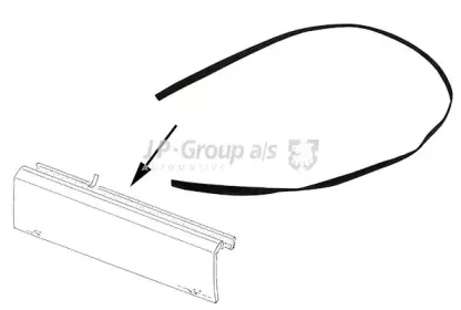 8185701000 JP GROUP Уплотнение двери 8185701000 JP GROUP Уплотнение двери