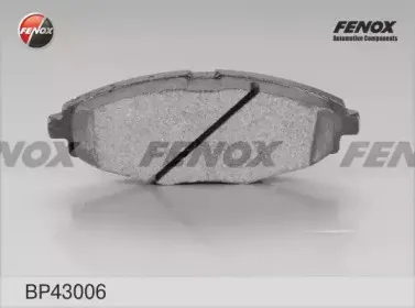 BP43006 FENOX Комплект тормозных колодок, дисковый тормоз BP43006 FENOX Комплект тормозных колодок, дисковый тормоз