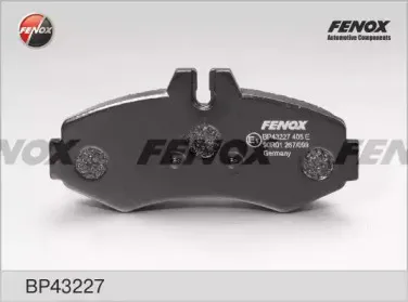 BP43227 FENOX Комплект тормозных колодок, дисковый тормоз BP43227 FENOX Комплект тормозных колодок, дисковый тормоз