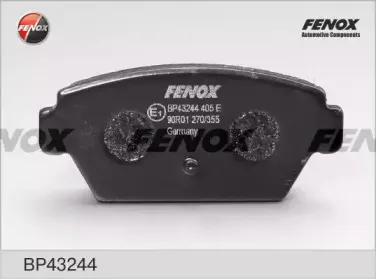 BP43244 FENOX Комплект тормозных колодок, дисковый тормоз BP43244 FENOX Комплект тормозных колодок, дисковый тормоз