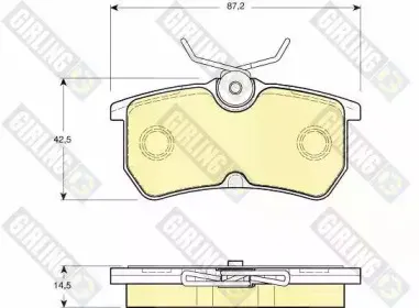6113541 GIRLING Комплект тормозных колодок, дисковый тормоз 6113541 GIRLING Комплект тормозных колодок, дисковый тормоз