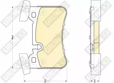 6118569 GIRLING Комплект тормозных колодок, дисковый тормоз 6118569 GIRLING Комплект тормозных колодок, дисковый тормоз