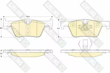 6119192 GIRLING Комплект тормозных колодок, дисковый тормоз 6119192 GIRLING Комплект тормозных колодок, дисковый тормоз