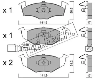 215.3 fri.tech. Комплект тормозных колодок, дисковый тормоз 215.3 fri.tech. Комплект тормозных колодок, дисковый тормоз