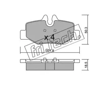592.0 fri.tech. Комплект тормозных колодок, дисковый тормоз 592.0 fri.tech. Комплект тормозных колодок, дисковый тормоз
