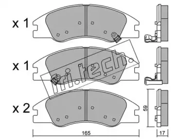 646.0 fri.tech. Комплект тормозных колодок, дисковый тормоз 646.0 fri.tech. Комплект тормозных колодок, дисковый тормоз