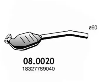 08.0020 ASSO Катализатор 08.0020 ASSO Катализатор