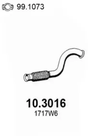 10.3016 ASSO Труба выхлопного газа 10.3016 ASSO Труба выхлопного газа