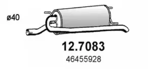 12.7083 ASSO Глушитель выхлопных газов конечный 12.7083 ASSO Глушитель выхлопных газов конечный