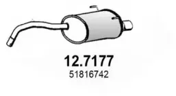 12.7177 ASSO Глушитель выхлопных газов конечный 12.7177 ASSO Глушитель выхлопных газов конечный