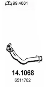 14.1068 ASSO Труба выхлопного газа 14.1068 ASSO Труба выхлопного газа