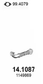 14.1087 ASSO Труба выхлопного газа 14.1087 ASSO Труба выхлопного газа