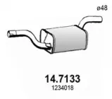 14.7133 ASSO Глушитель выхлопных газов конечный 14.7133 ASSO Глушитель выхлопных газов конечный