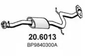 20.6013 ASSO Средний глушитель выхлопных газов 20.6013 ASSO Средний глушитель выхлопных газов