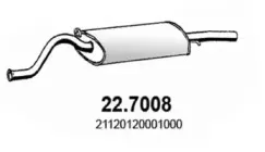 22.7008 ASSO Глушитель выхлопных газов конечный 22.7008 ASSO Глушитель выхлопных газов конечный