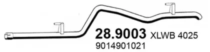 28.9003 ASSO Труба выхлопного газа 28.9003 ASSO Труба выхлопного газа