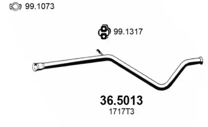 36.5013 ASSO Труба выхлопного газа 36.5013 ASSO Труба выхлопного газа