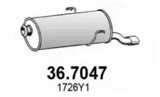 36.7047 ASSO Глушитель выхлопных газов конечный 36.7047 ASSO Глушитель выхлопных газов конечный