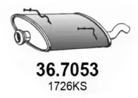36.7053 ASSO Глушитель выхлопных газов конечный 36.7053 ASSO Глушитель выхлопных газов конечный